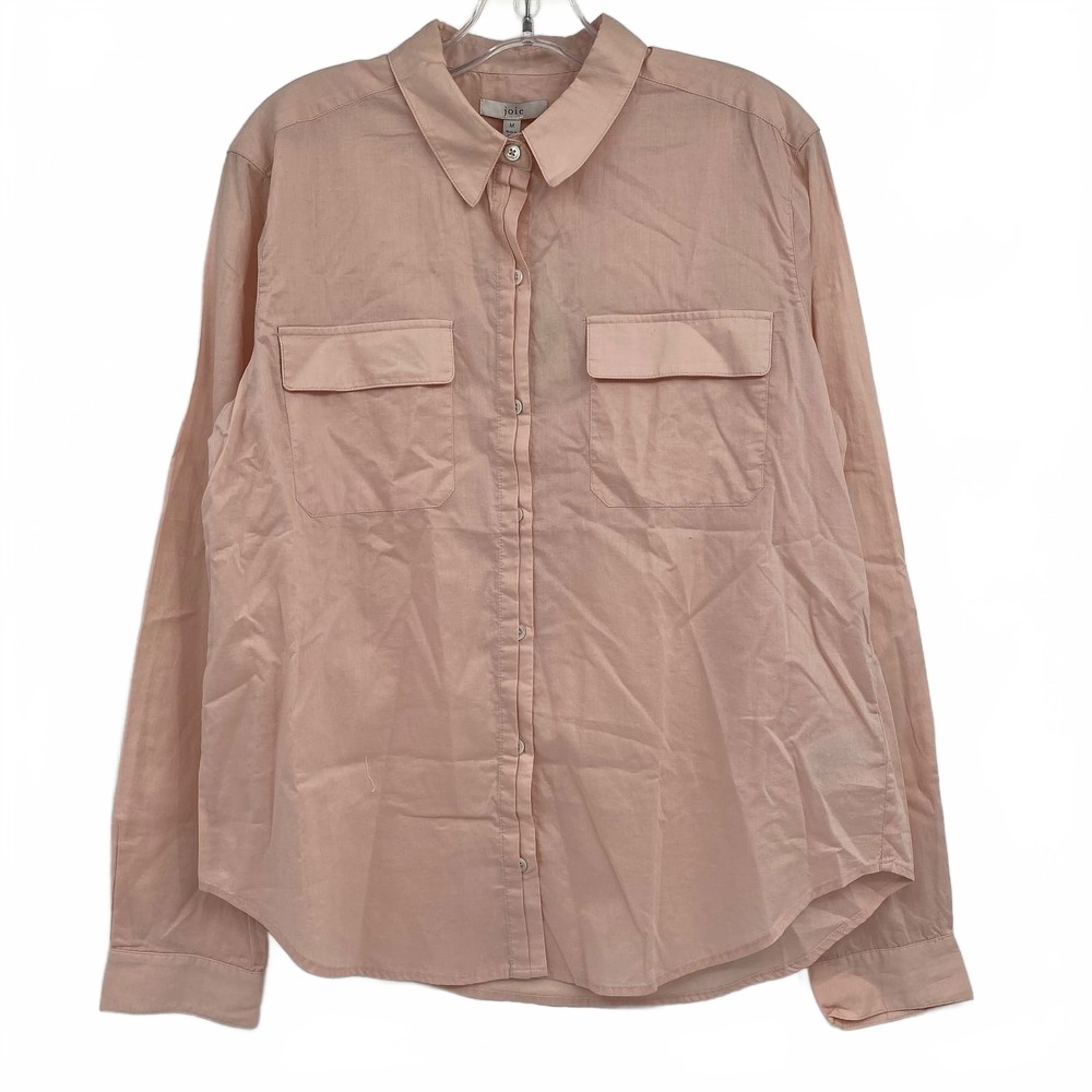 Joie Pink Button-Down Blouse | Women’s M Cotton Regular